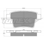 TOMEX Brakes Bremsbelagsatz, Scheibenbremse